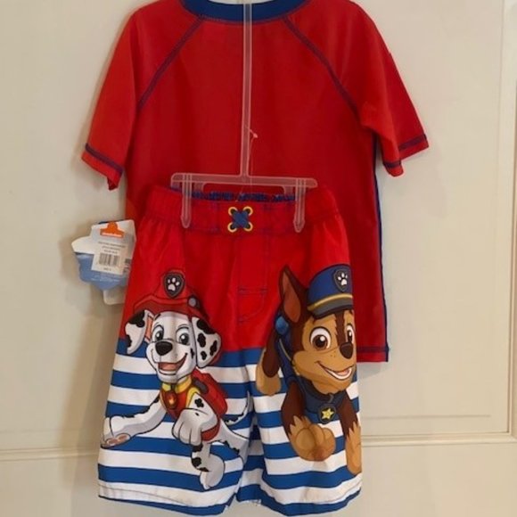 NWT Nickelodeon Paw Patrol 2 pc boys bathing suit set siz e6 - Picture 5 of 7